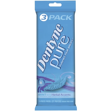 Dentyne Dentyne Pure Gum Herbal 9 Pieces, PK60 30802